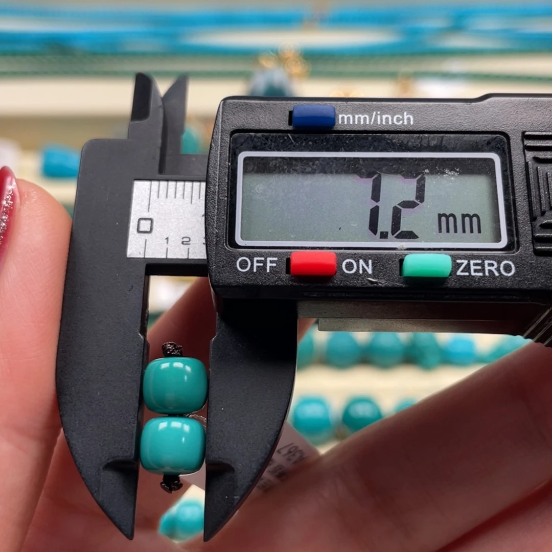 未镶嵌绿松石珠宝奇石对珠