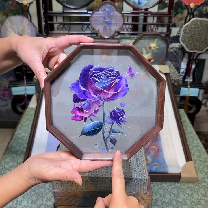 刺绣手工苏绣工艺制作技艺异色精品