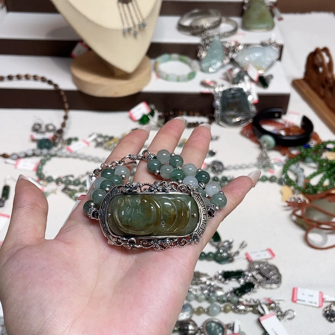 足银925银镶嵌手牌