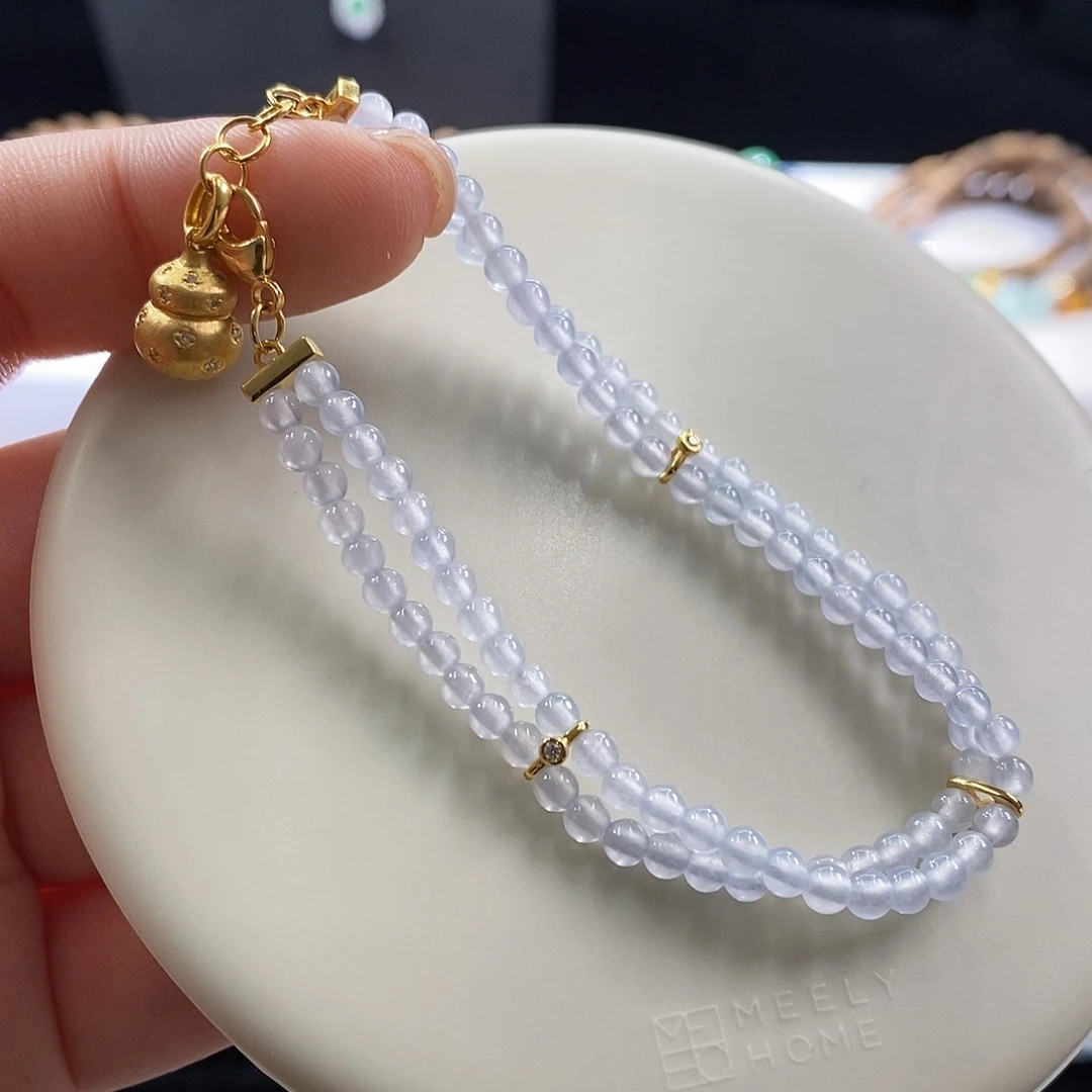 颈饰未镶嵌翡翠冰紫手链