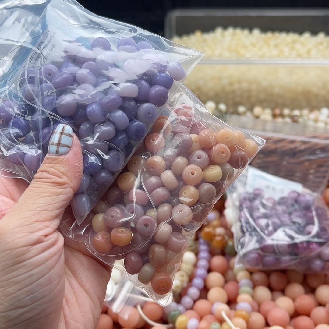 白玉菩提吊坠A/9mm/150颗锅底