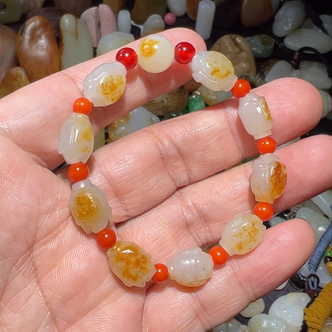 和田玉手串未镶嵌