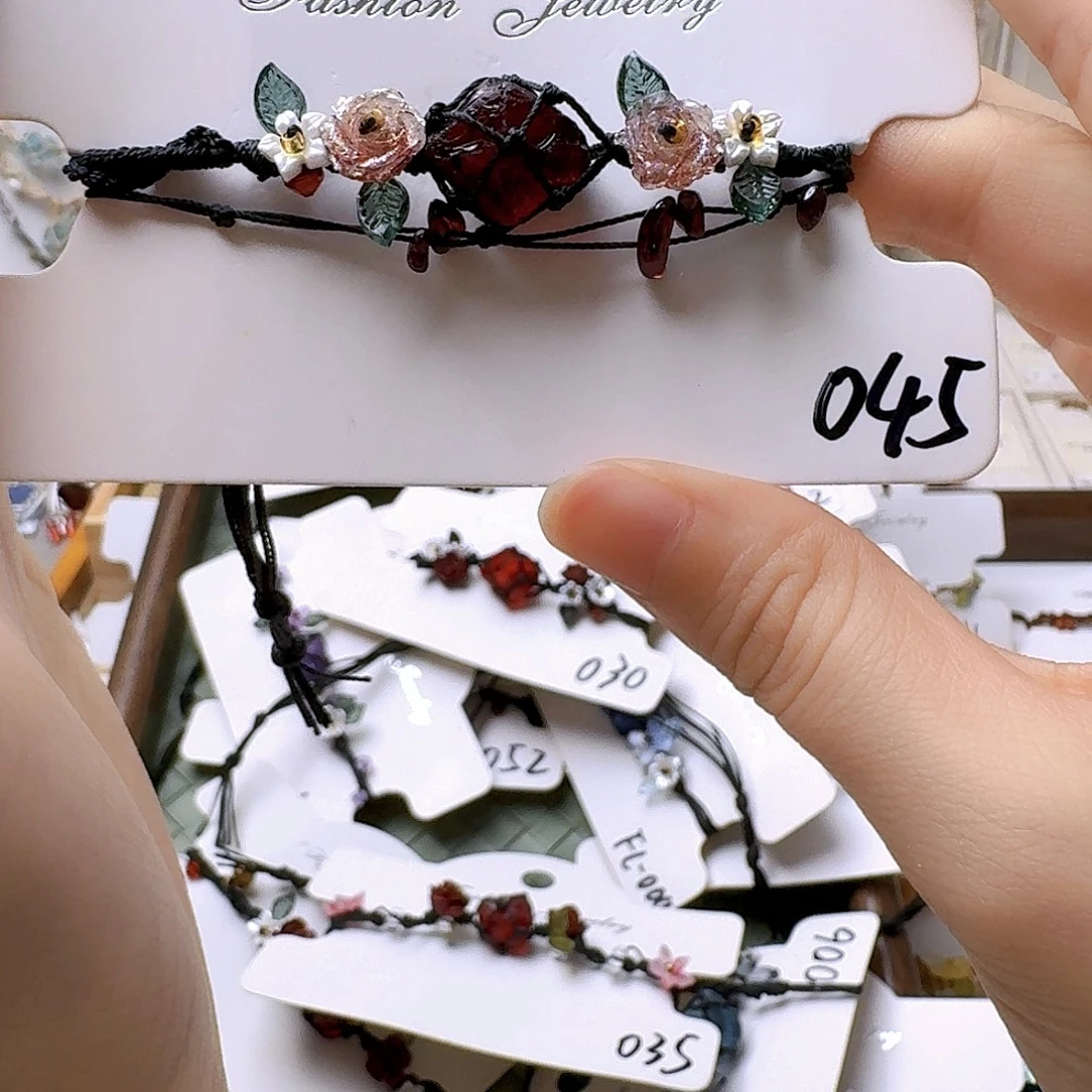 石英石纯铜锡合金纯铜手绳045 主石稍微亮一点类似035