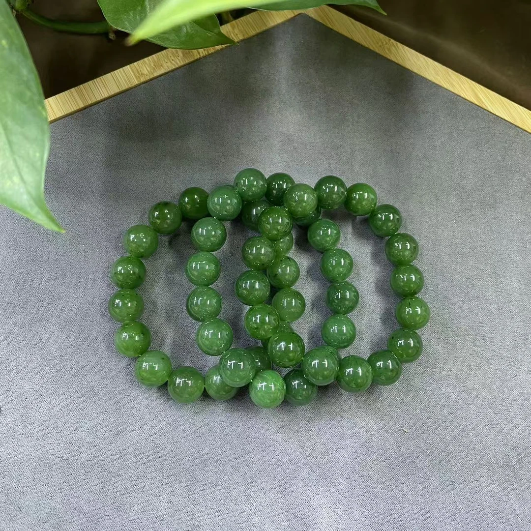 和田玉碧玉k11-12手串WH（颜色微区多样性发货拍一发一）