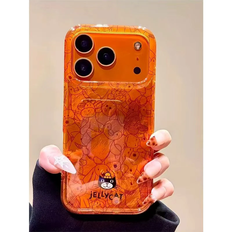 GGBond棕底吉利猫适用苹果17/16冰川手机壳华为P70vivo小米oppo套