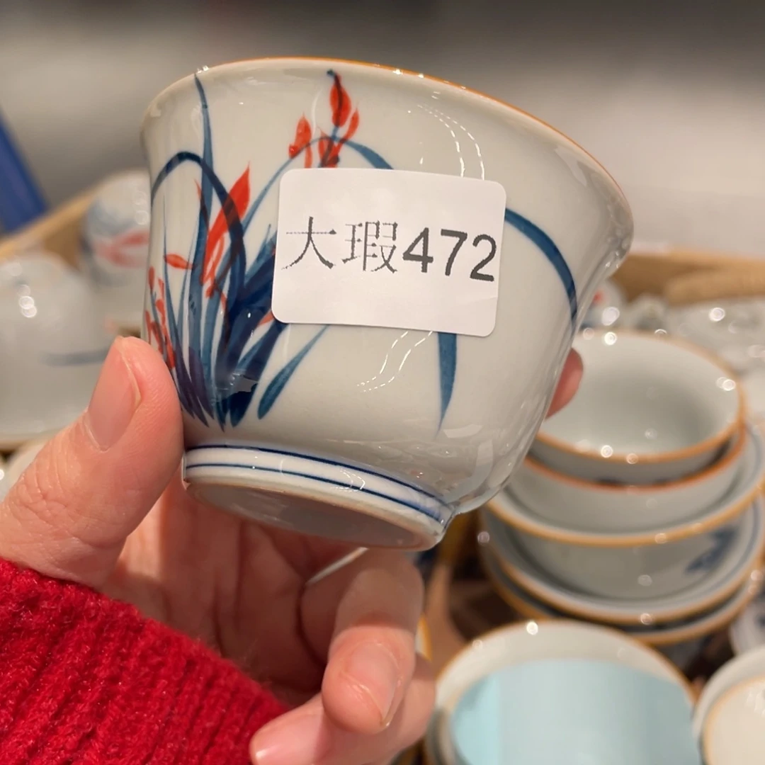 有瑕釉下彩纯手绘