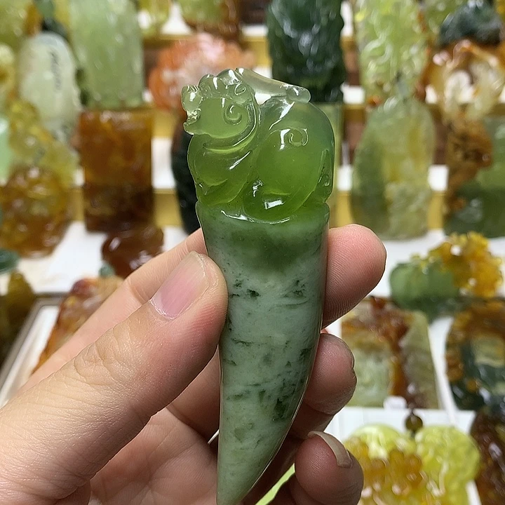 蛇纹石玉未镶嵌珠宝半成品