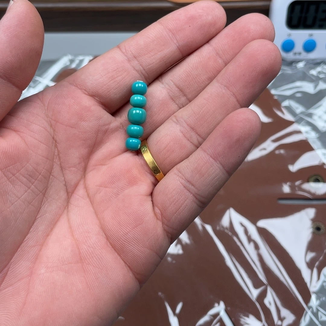 绿松石合金挂件老型