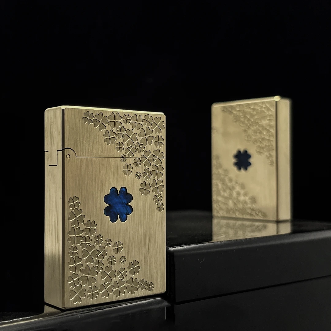 LANYSTER【铜匠专属】短款煤油朗声【幸运草】拉丝原铜可盘 裸机