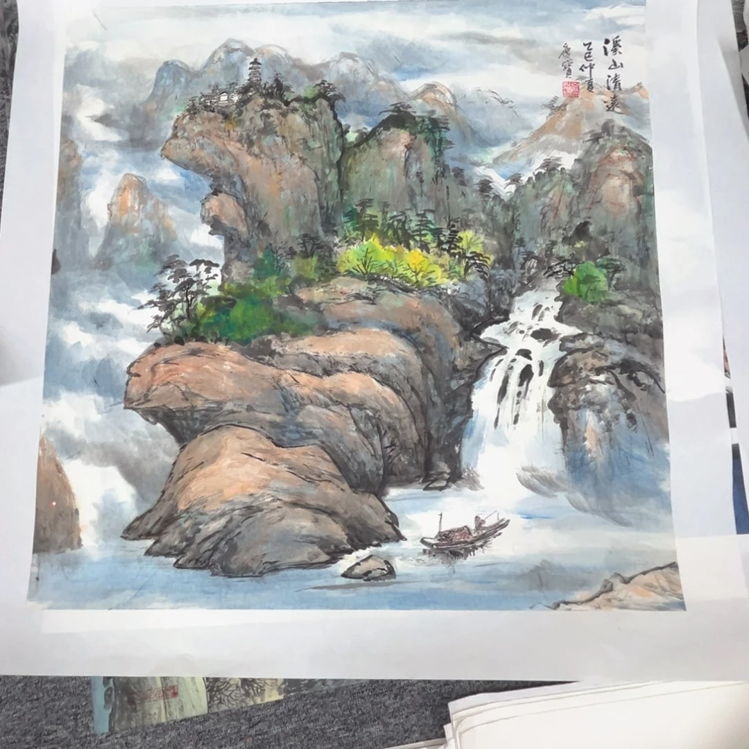 老***齐国画绘画作品多次参加68.68