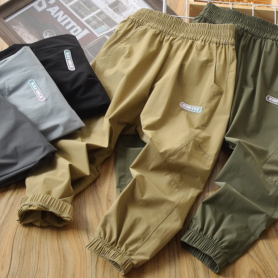 男童薄款裤子夏装2025儿童速干裤透气网眼凉感防蚊裤JSC-24X22