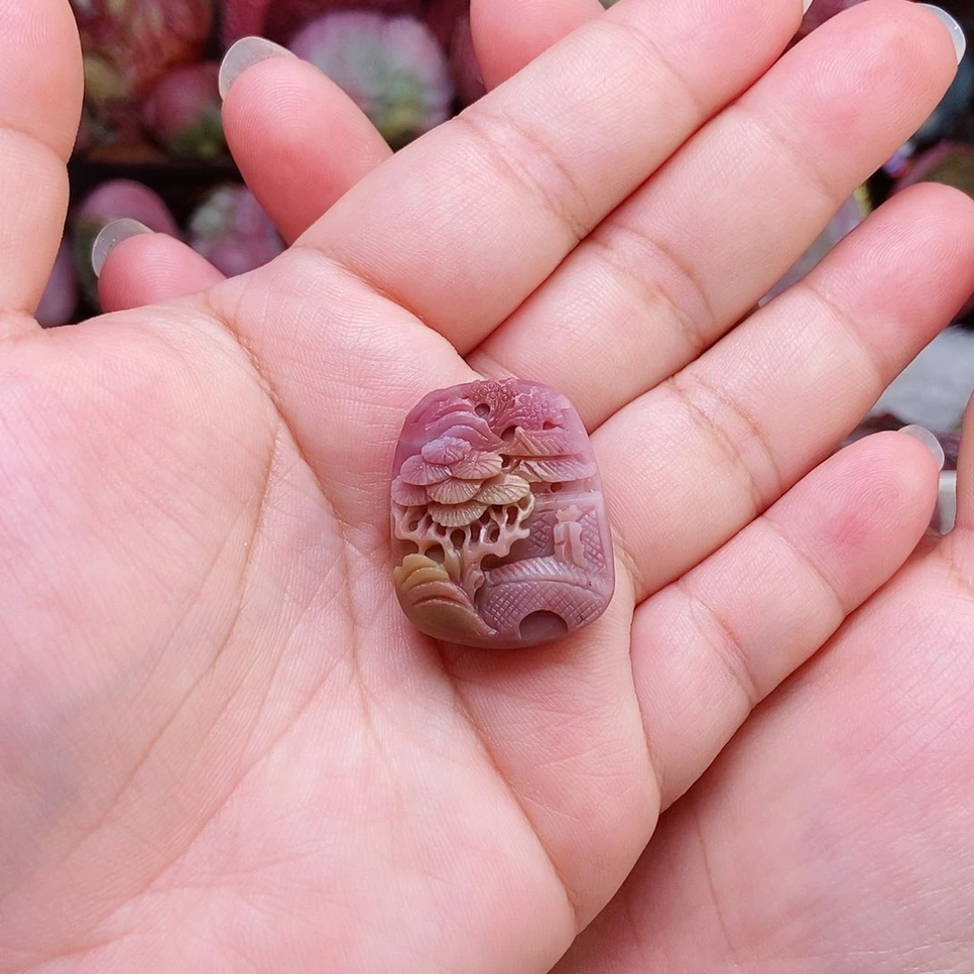 颈饰未镶嵌石英质玉（盐源）