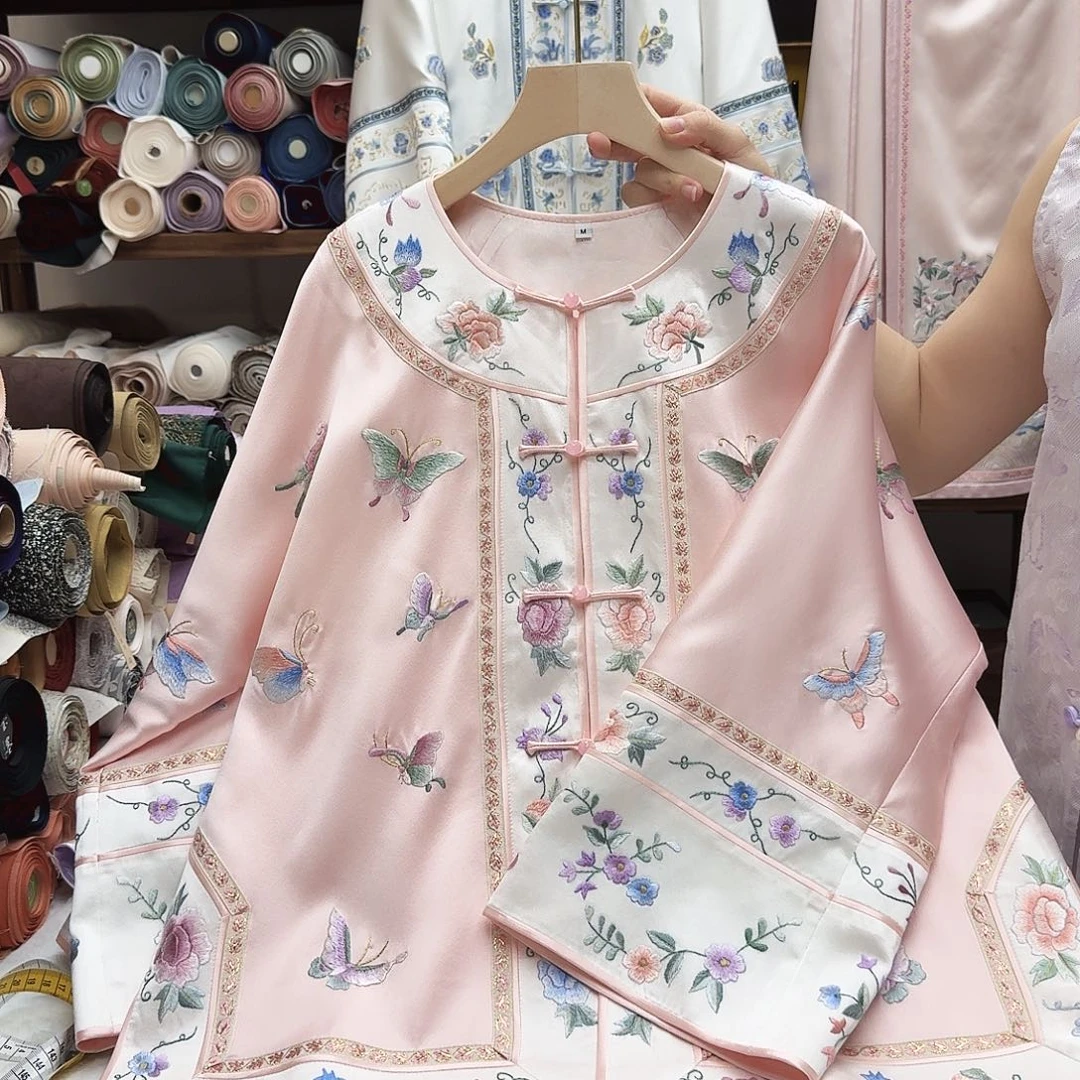 苏绣太太服11胸围110衣长65