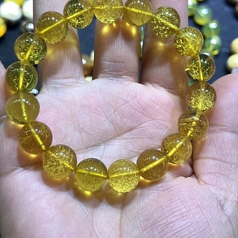 琥珀手串未镶嵌花珀手串