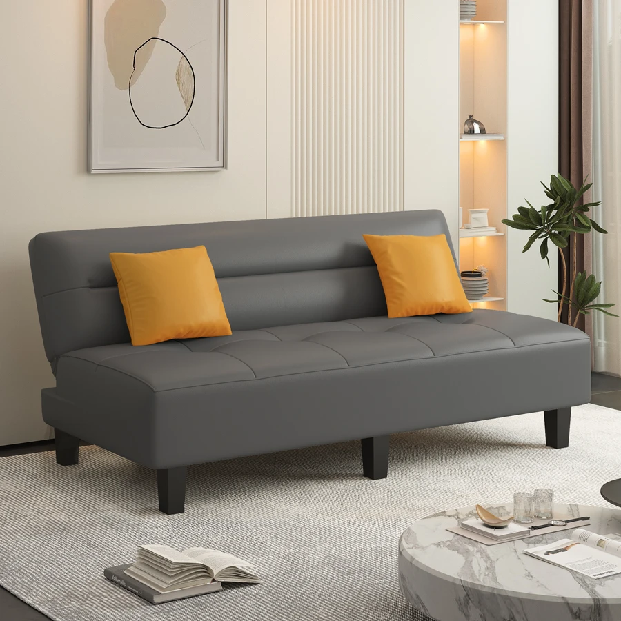 猫爪皮沙发床折叠两用小户型客厅卧室门店沙发公寓出租房简易沙发