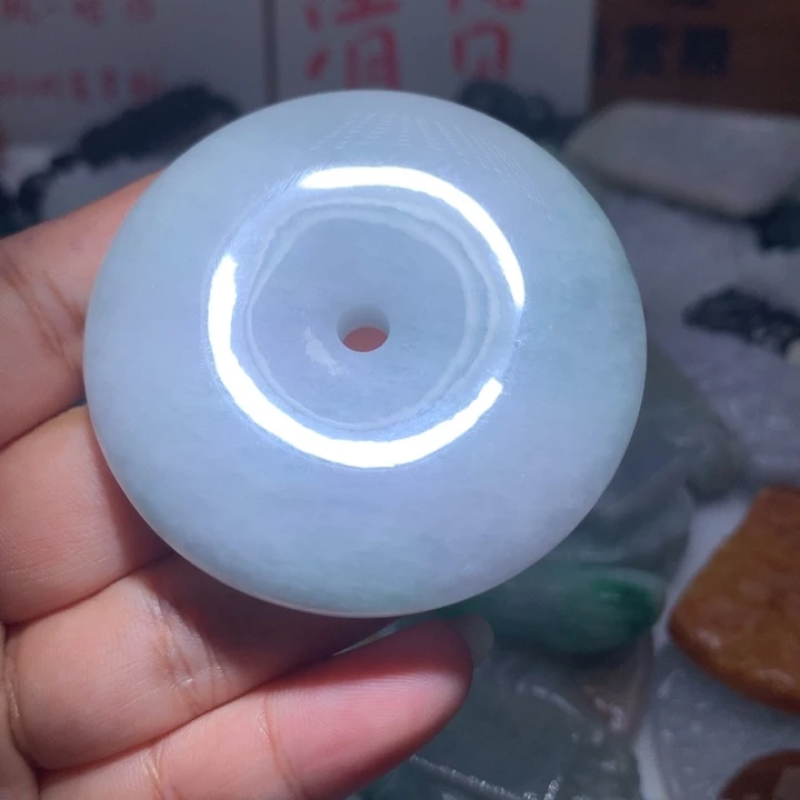 翡翠未镶嵌颈饰保真天然A货翡翠