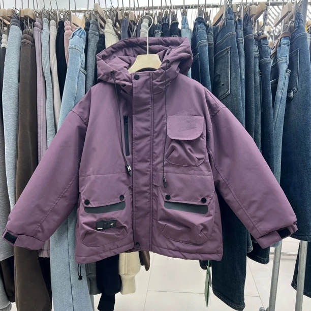 韩货儿童冲锋衣棉服派克服66615 冬季百搭休闲上衣外套厚实保暖潮