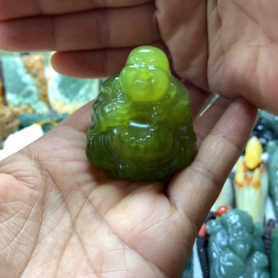 蛇纹石玉未镶嵌岫玉手把件@***累