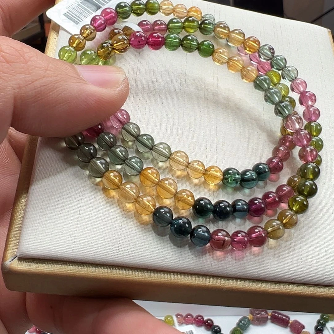 未镶嵌碧玺手串5mmmmmmmm