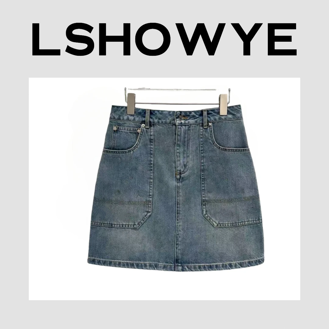 LSHOWYE｜烫钻牛仔半裙 m3302