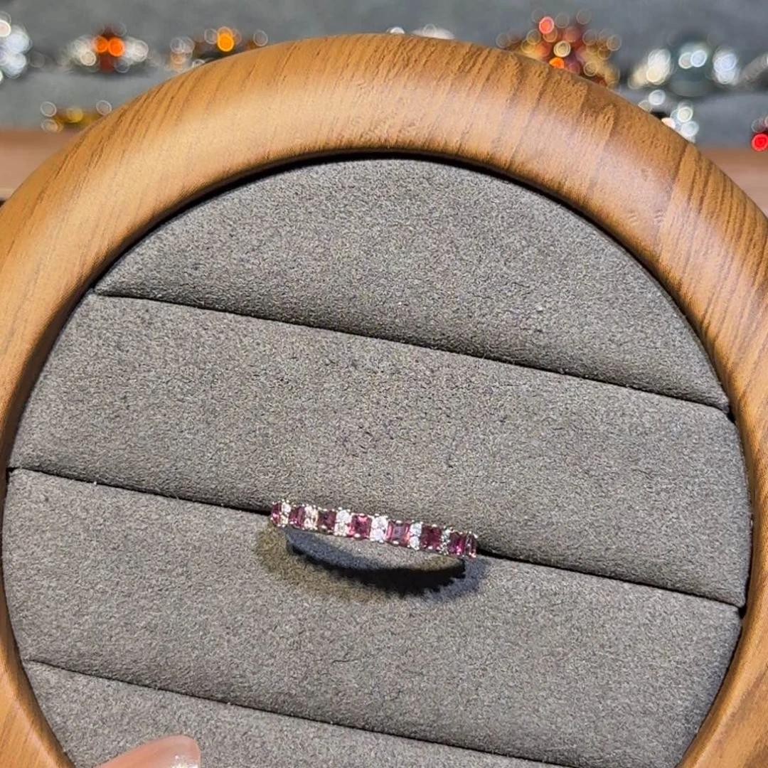M***^红宝石戒指银S925镶嵌
