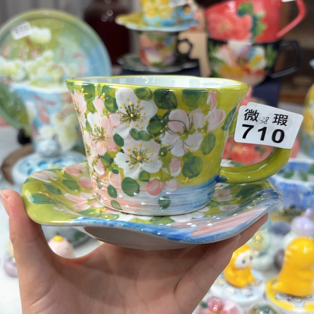 景德镇手绘高温釉下彩陶瓷茶具