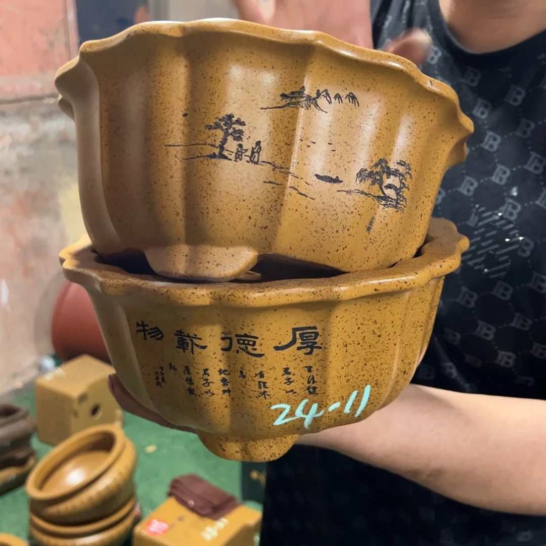 紫砂花盆 紫砂花盆