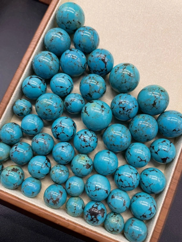 仿铁线松单珠圆珠老型珠单颗