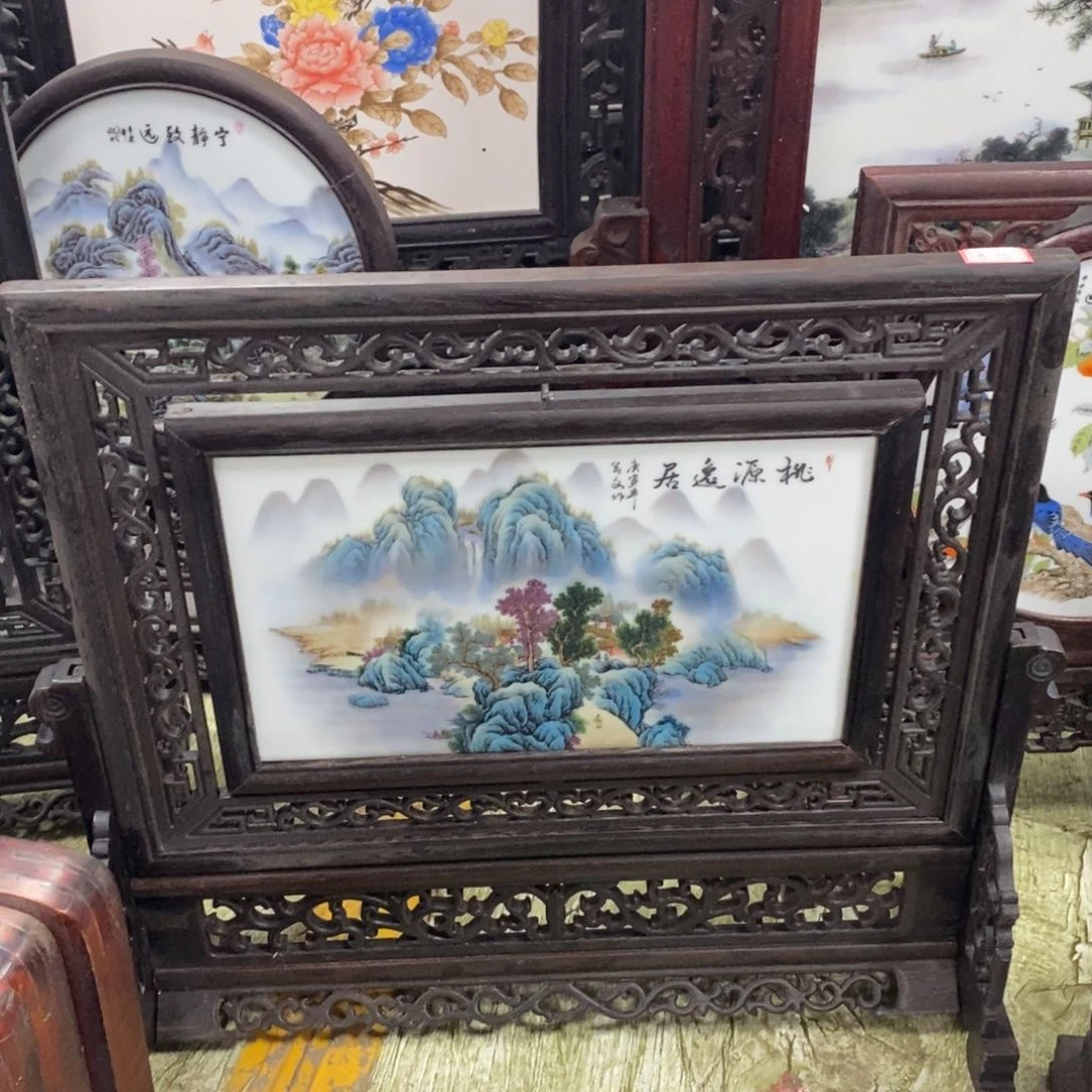 瓷片景德镇瓷板画柴窑烧制