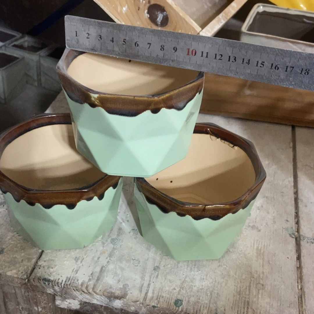 红陶高温陶瓷花盆