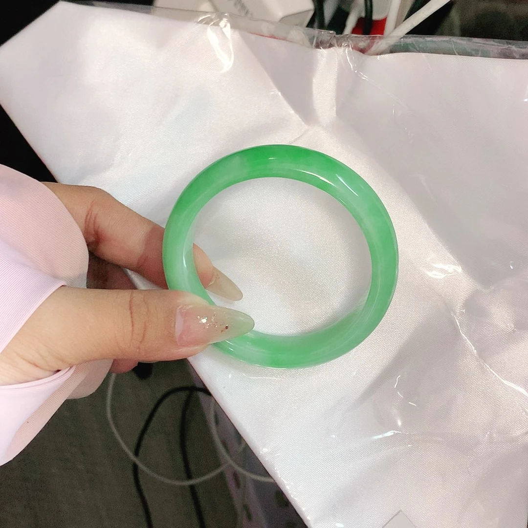 未镶嵌手镯翡翠无***妞53圈2460