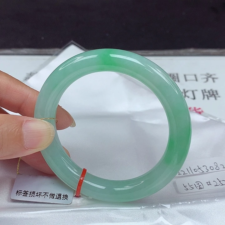 未镶嵌手镯翡翠55圈3082