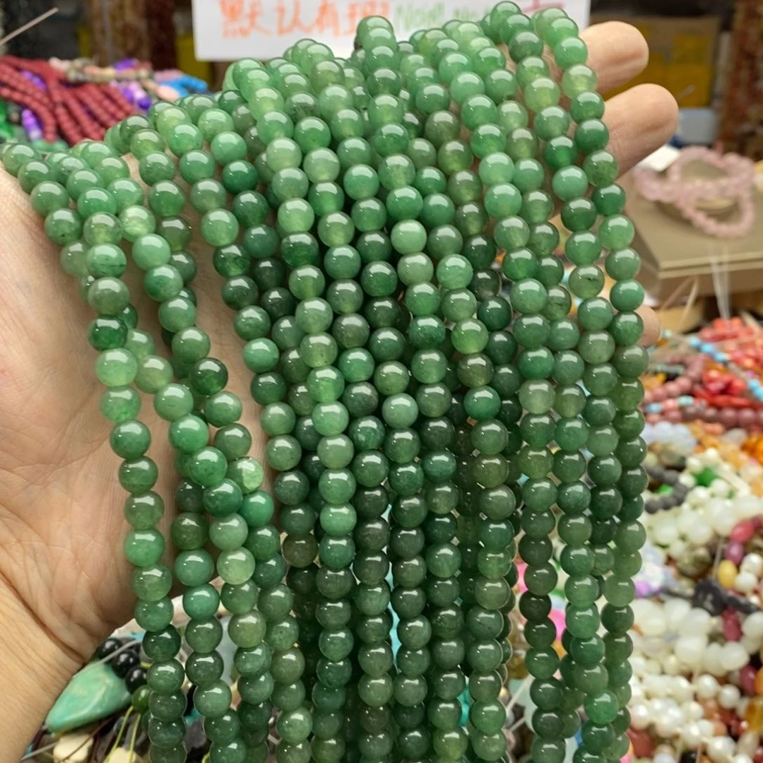 玛瑙/玉髓未镶嵌珠宝半成品一条6mmL124