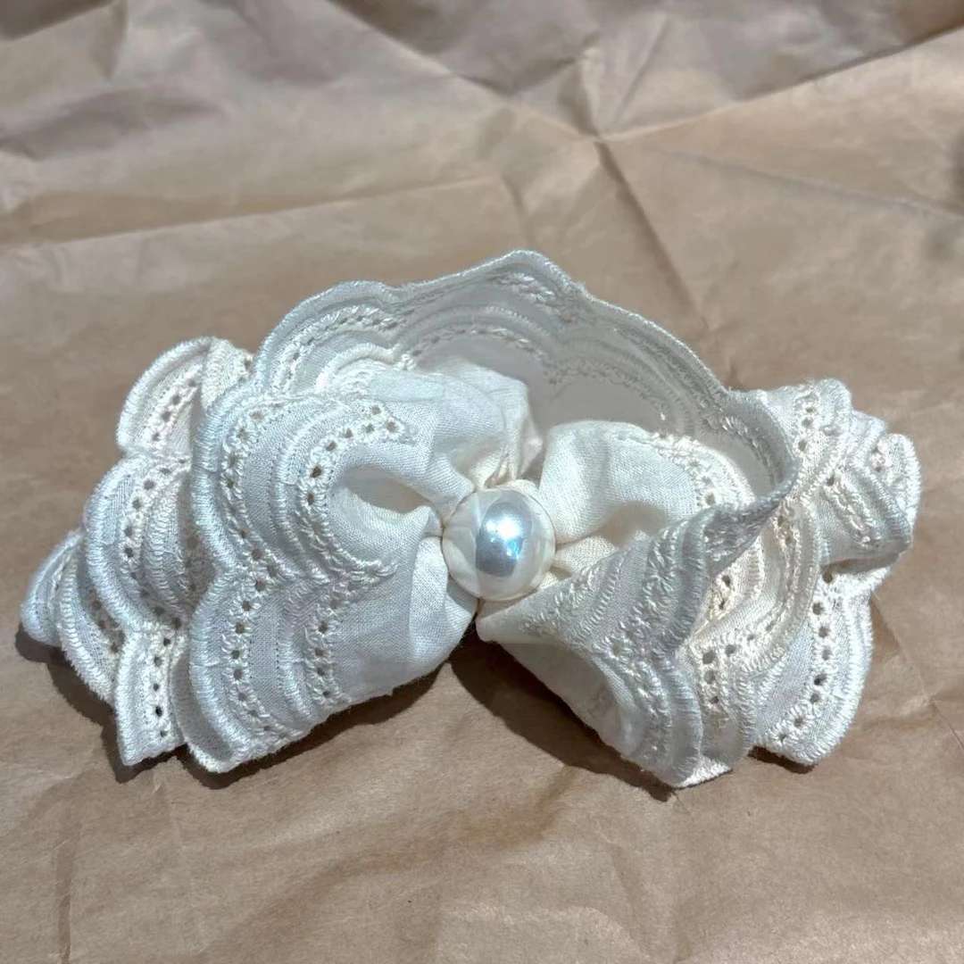 气质百搭珠珠花边发夹Y371弹簧夹