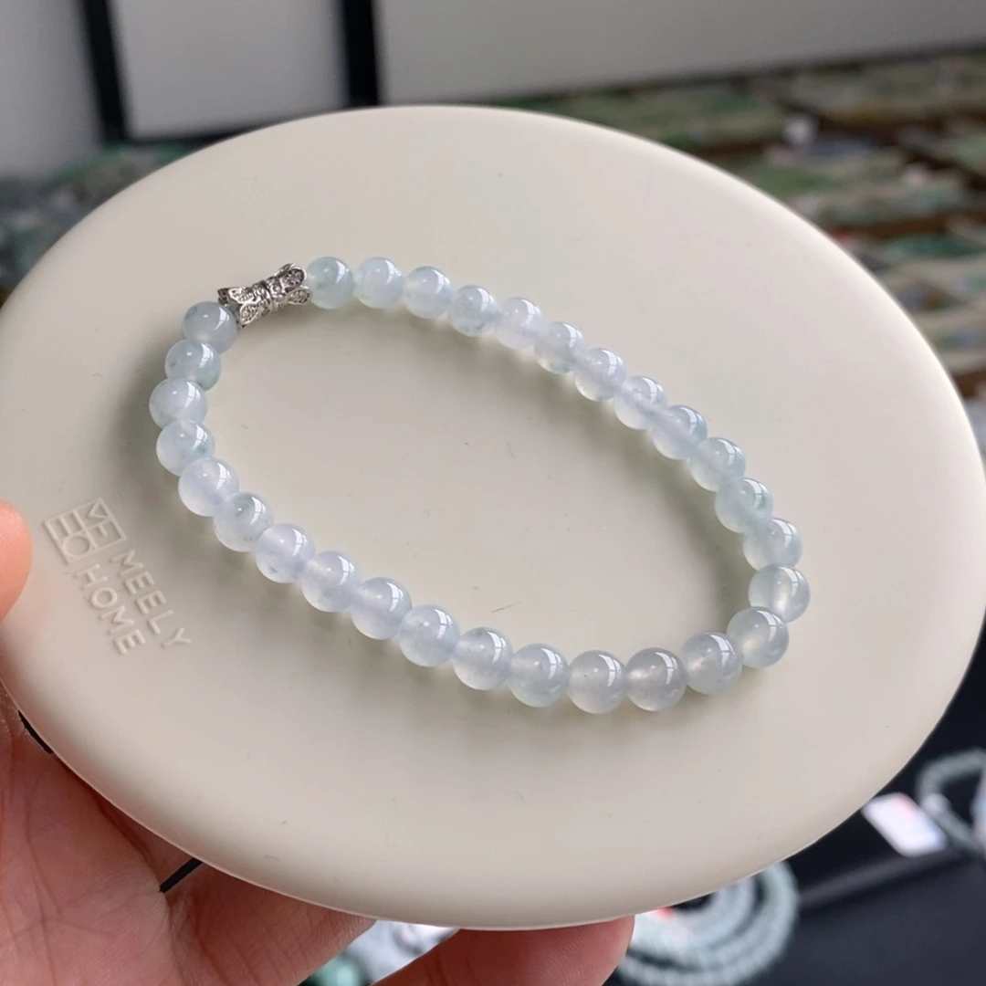 翡翠未镶嵌手链卡5.8