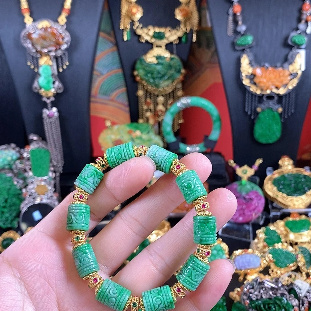 翡翠未镶嵌手链手链