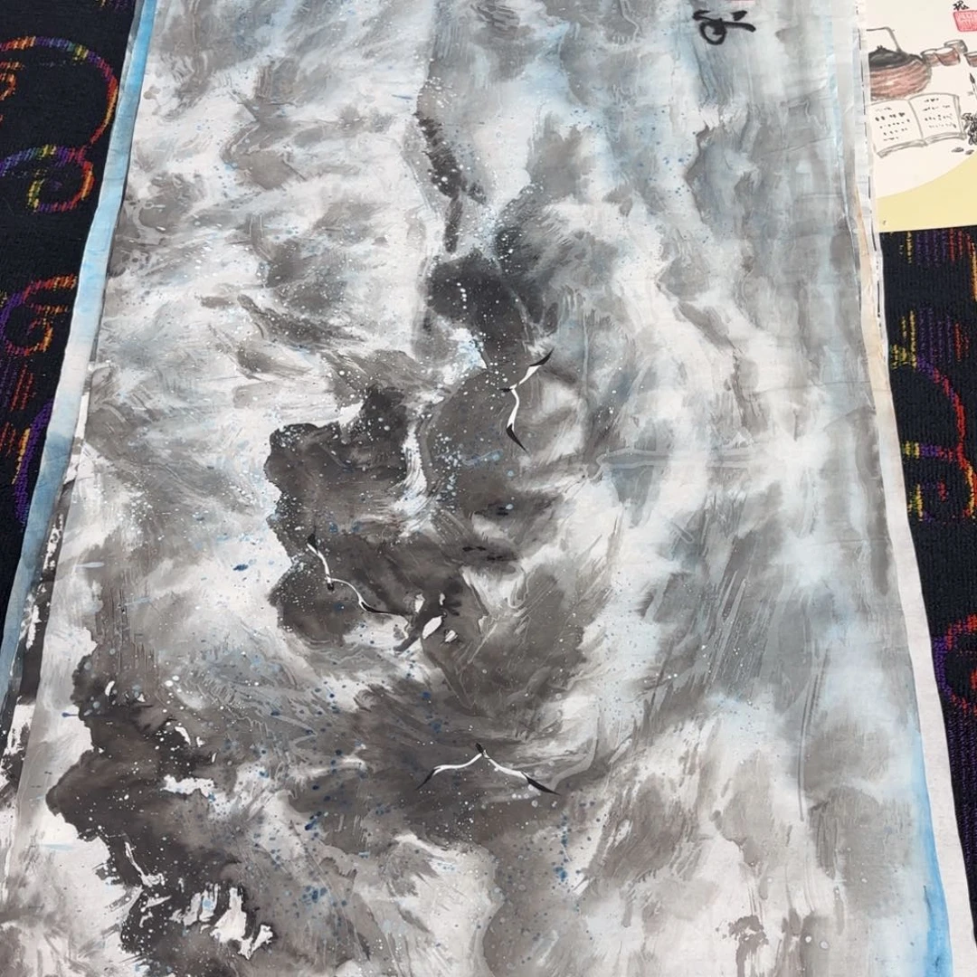 国画年启贺老师四尺山水婉