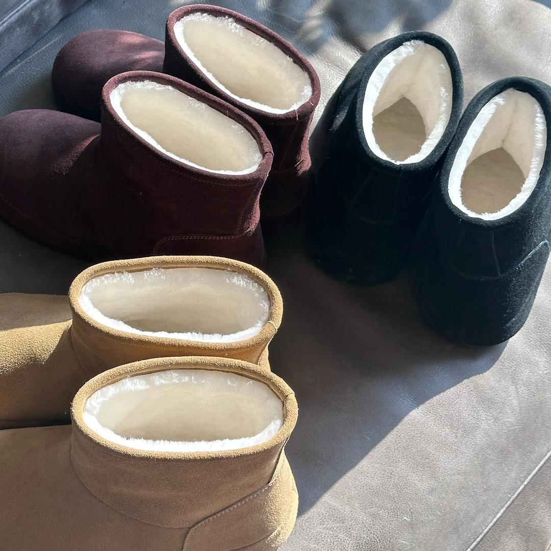 冬季新款雪地靴休闲百搭保暖鞋平底时尚雪地靴