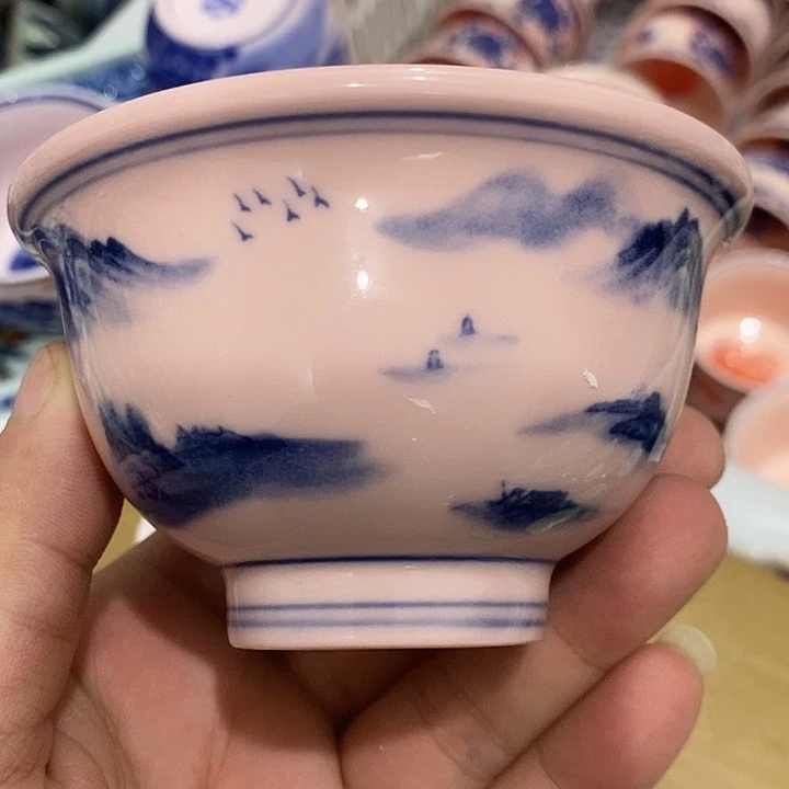 陶摆件景德镇陶瓷主人杯23455