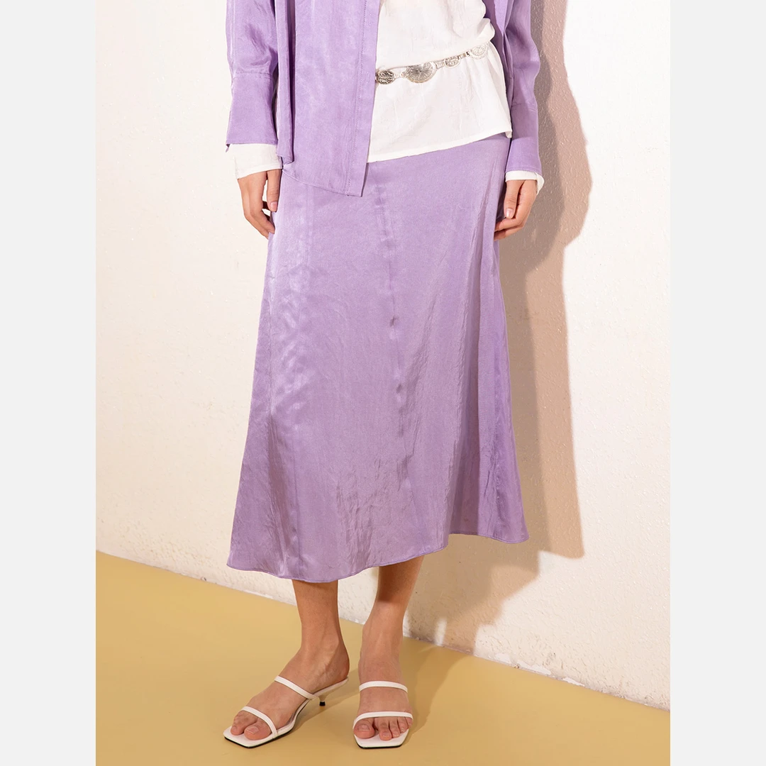 【乌兰托娅专属】西蔻佩里斯紫100%醋酸优雅韵味鱼尾裙64512303