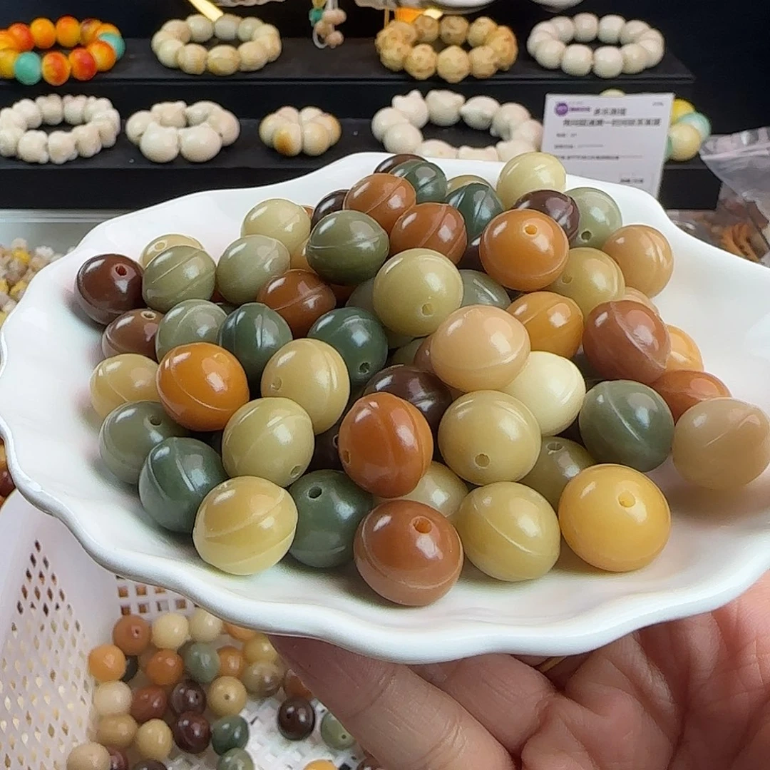 手串菩提根/象牙果微瑕卡15暗夜玫瑰官带30颗