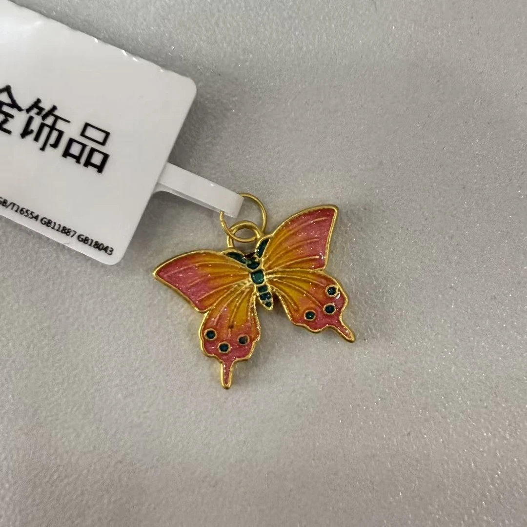 【莹莹专享】足金999  蝴蝶 GP 0.60 纳金添福