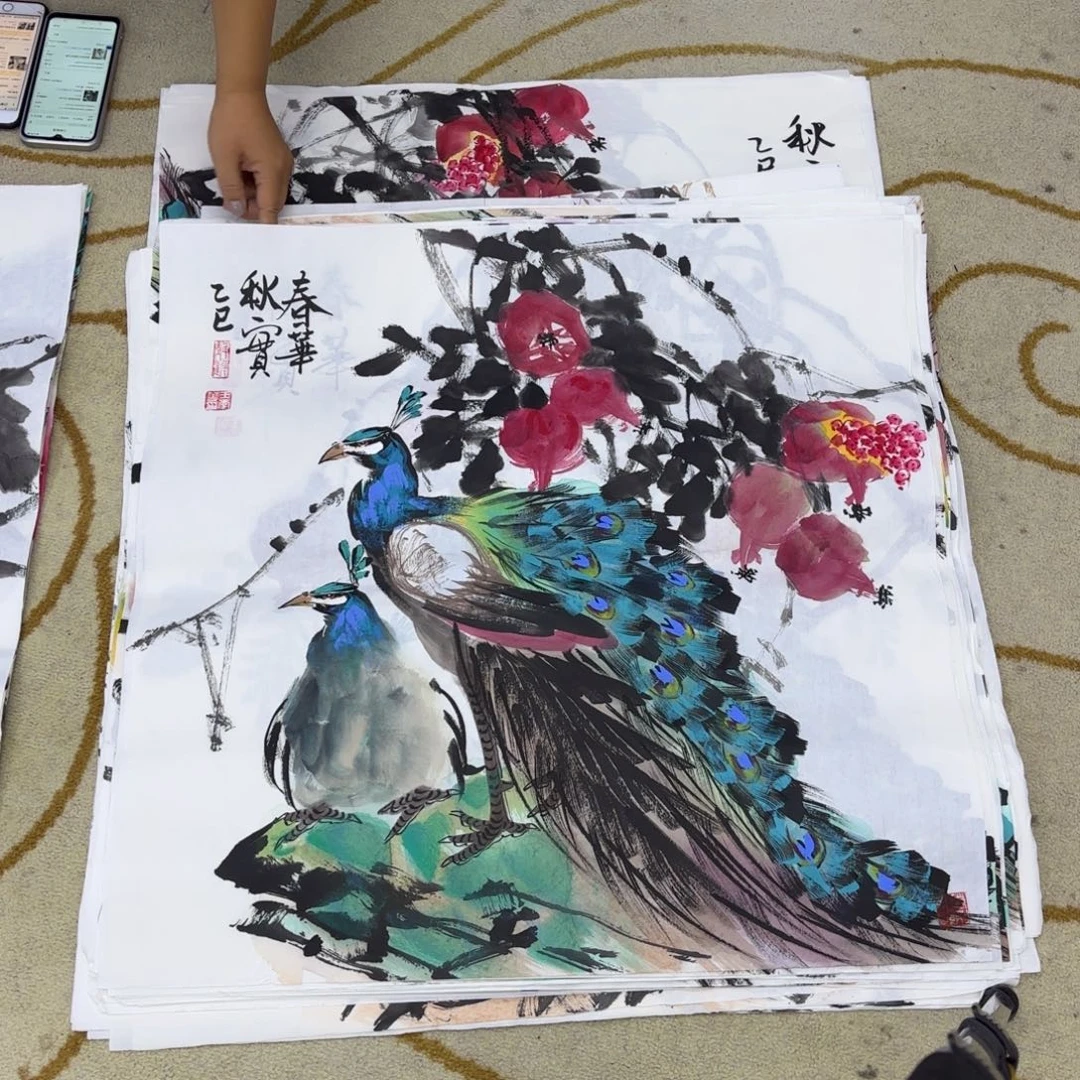 国画王孝华老师四尺斗方刘