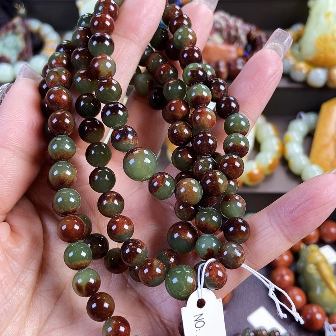 用***1透闪石质玉未镶嵌手链