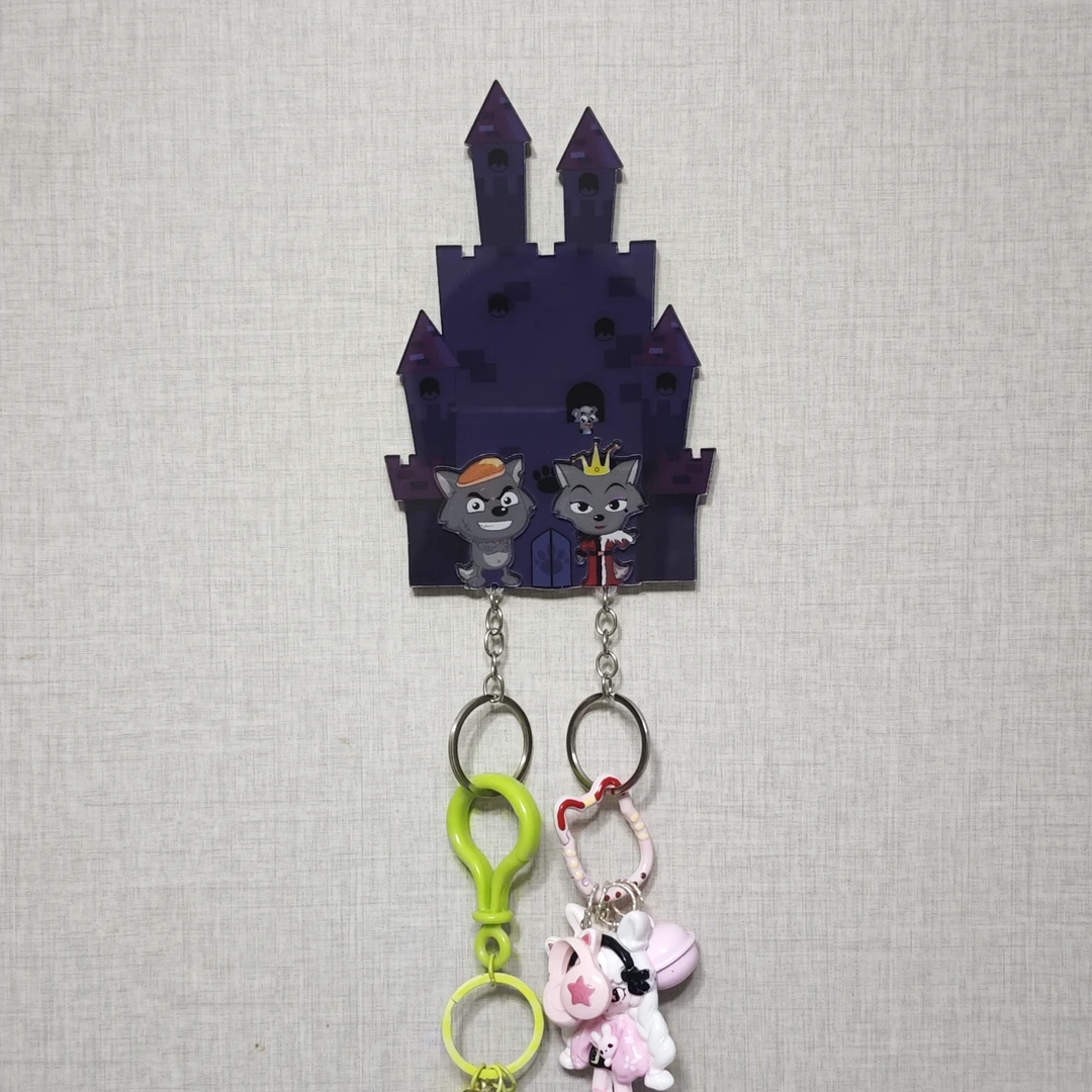 新款ins灰太狼红太狼周边卡通可爱情侣创意挂件ins装饰钥匙扣礼物