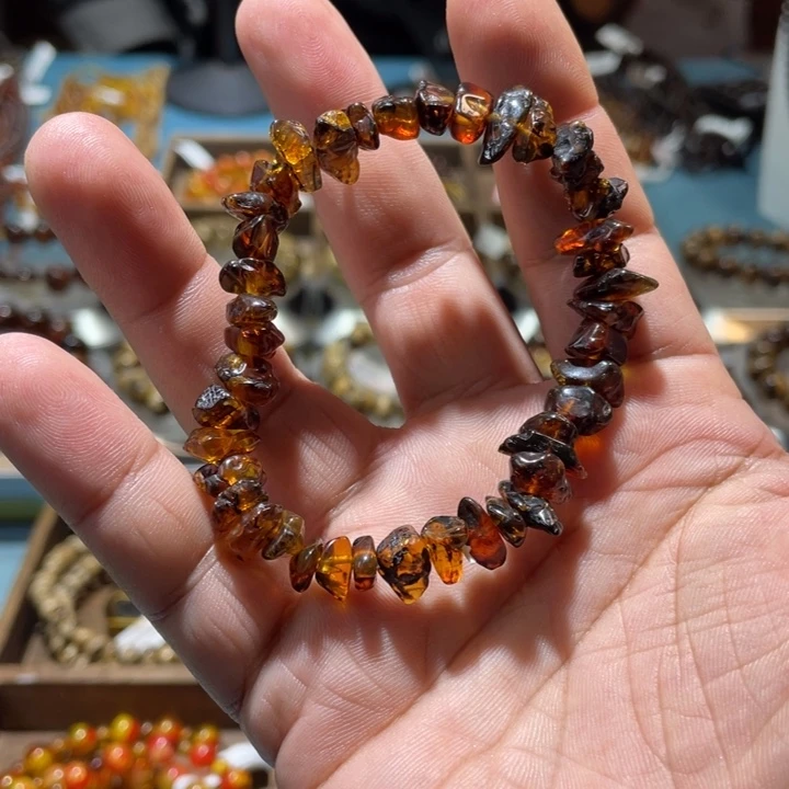 琥珀未镶嵌套链抚顺琥珀未镶嵌手串