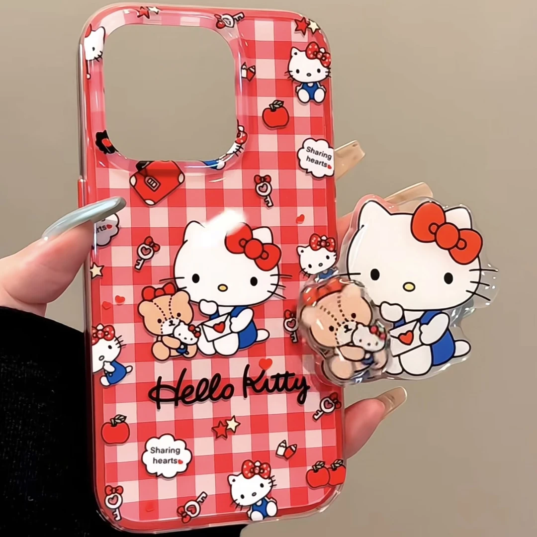 信封凯蒂适用苹果iphone小米15promax防摔vivo华为oppo手机壳女