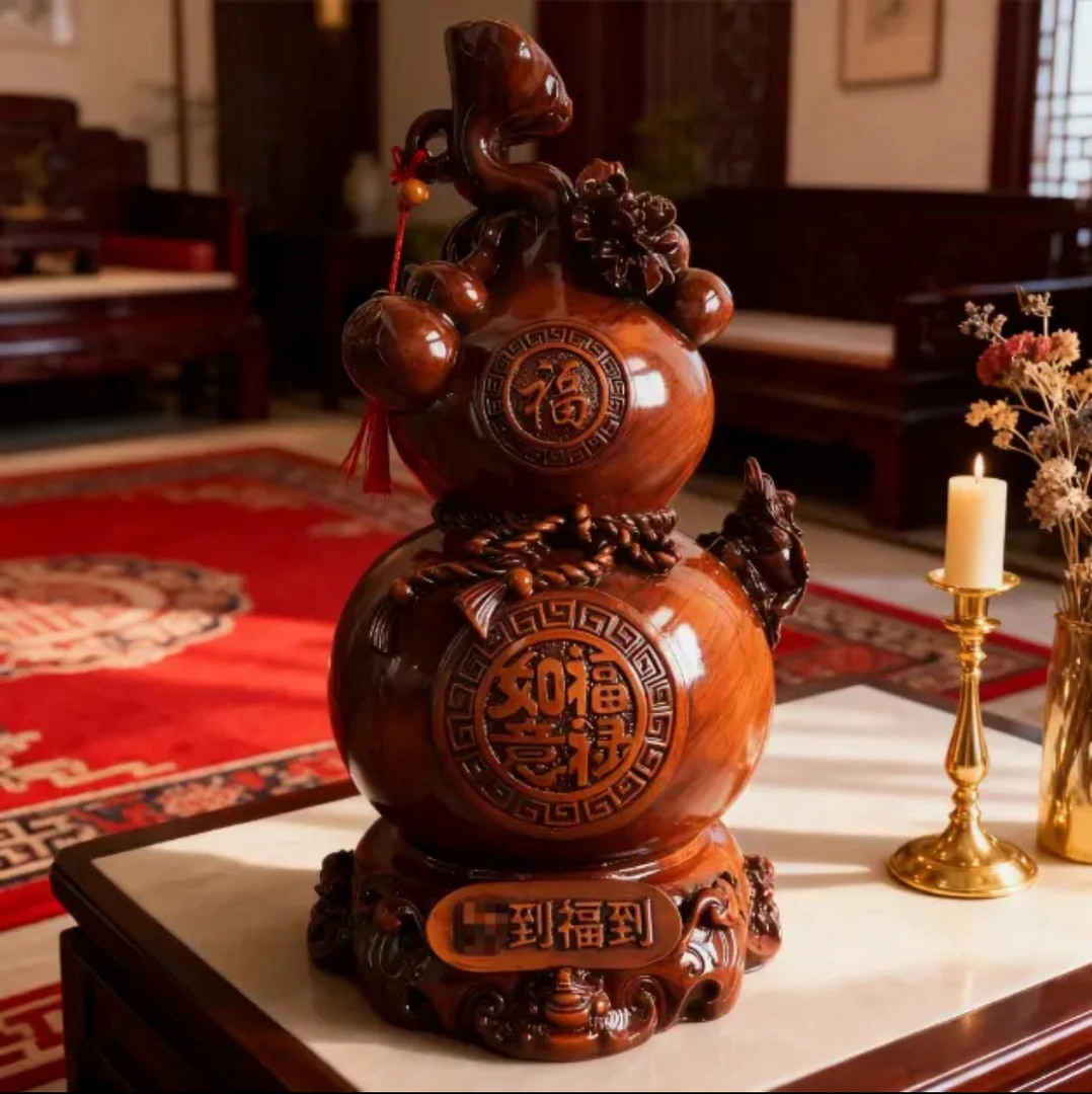 财到福到客厅葫芦电视柜客厅玄关摆件