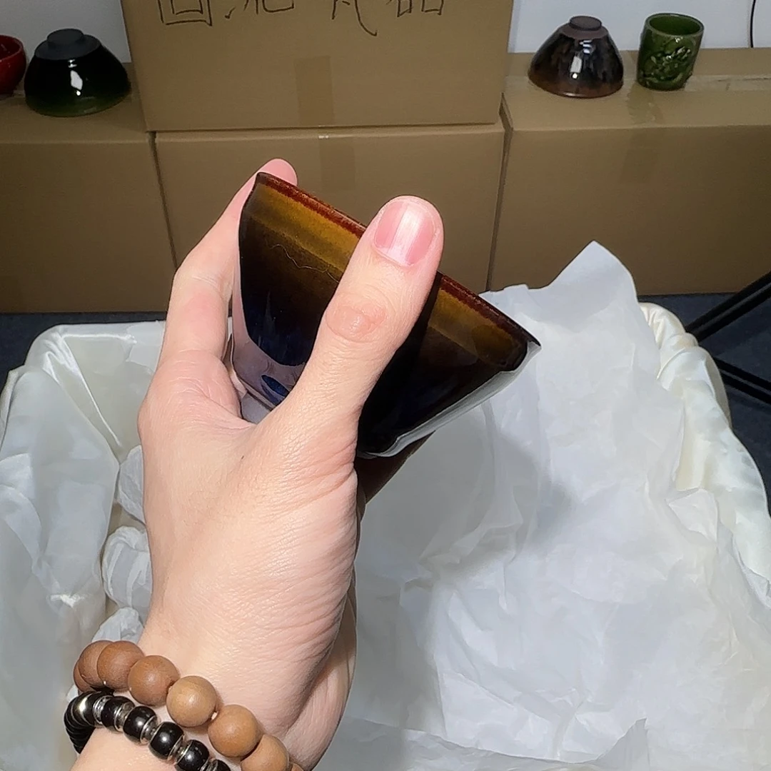 茶盏微瑕建盏，介意勿拍