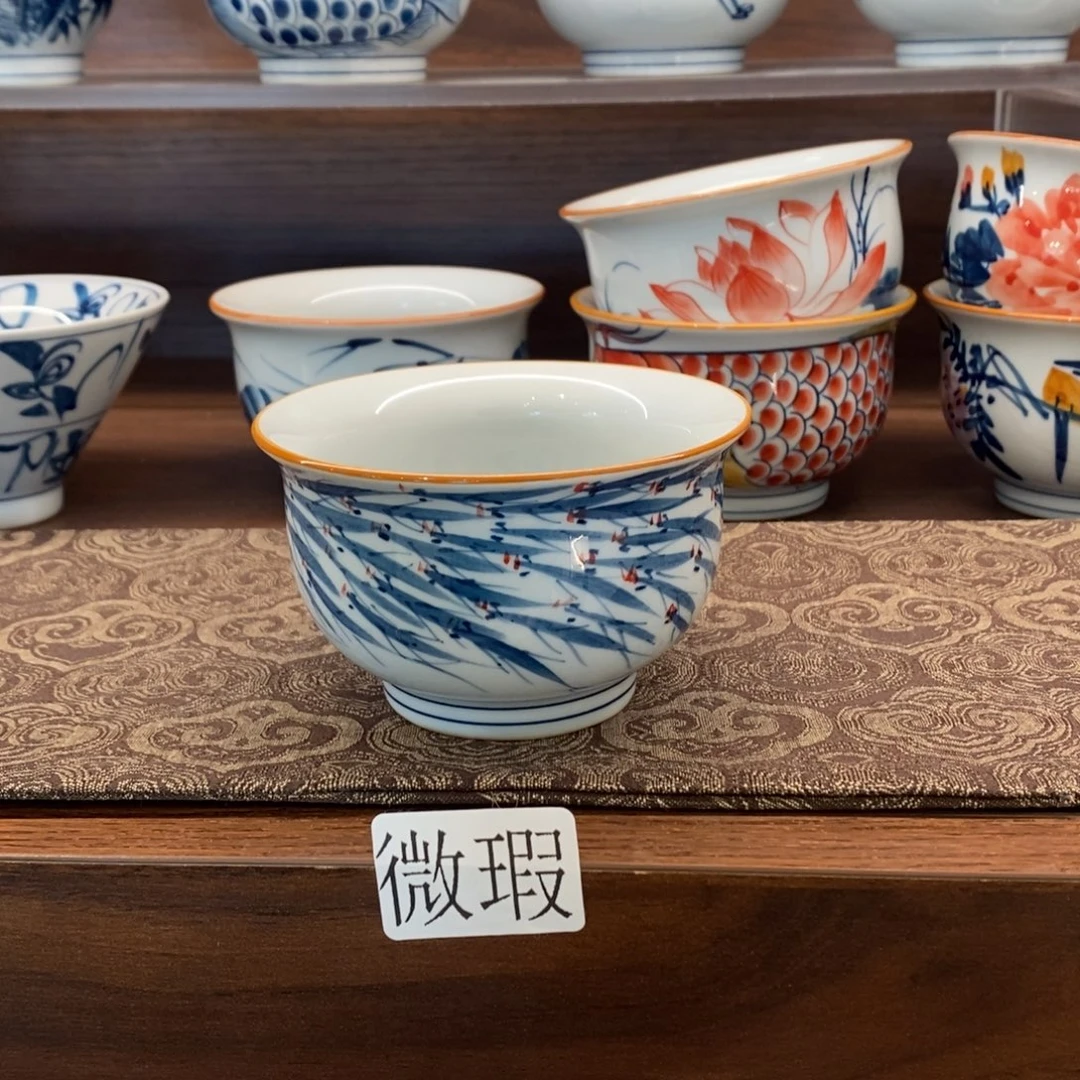 釉下彩老陶泥手工绘制